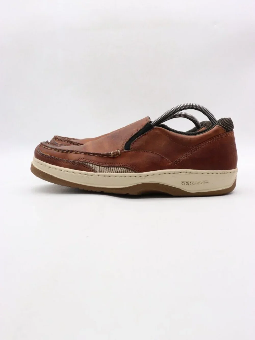 Sebago Docksides Brown Leather Men’s Size 10.5 M Slip On Loafers 7053